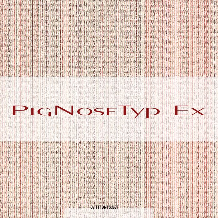 PigNoseTyp Ex example
